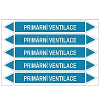 Značení potrubí, primární ventilace